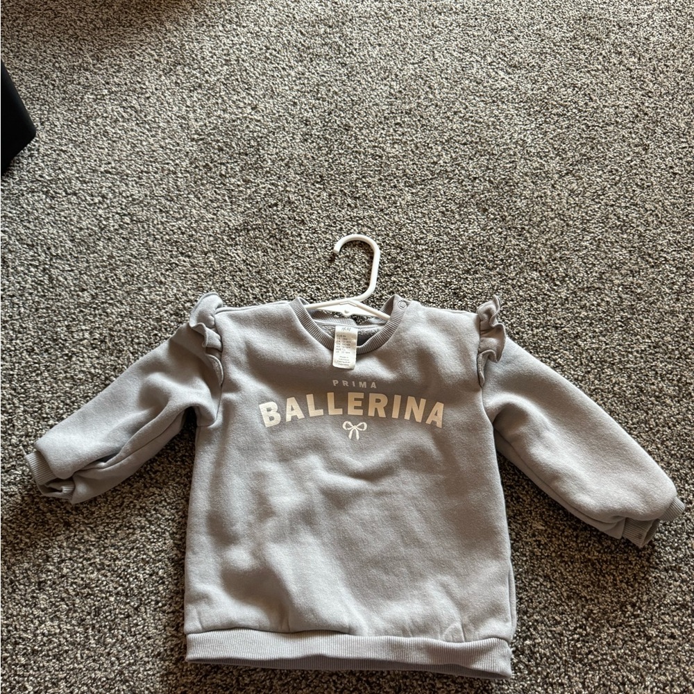 Ballerina Gray Kids Sweatshirt